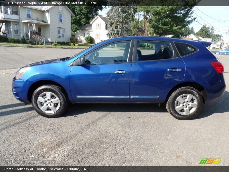 Indigo Blue Metallic / Black 2011 Nissan Rogue S AWD