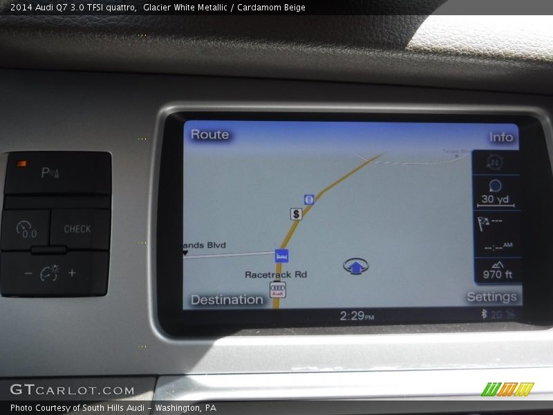 Glacier White Metallic / Cardamom Beige 2014 Audi Q7 3.0 TFSI quattro