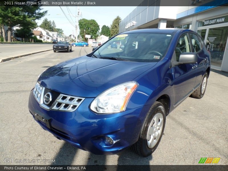 Indigo Blue Metallic / Black 2011 Nissan Rogue S AWD