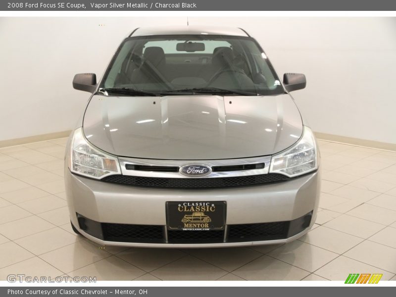 Vapor Silver Metallic / Charcoal Black 2008 Ford Focus SE Coupe