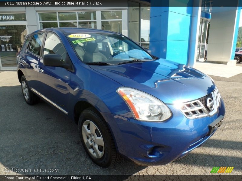 Indigo Blue Metallic / Black 2011 Nissan Rogue S AWD