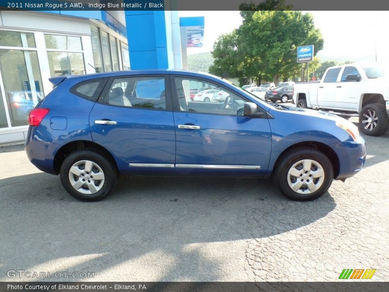 Indigo Blue Metallic / Black 2011 Nissan Rogue S AWD