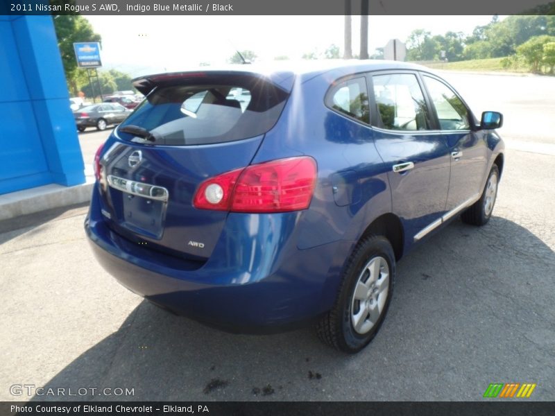 Indigo Blue Metallic / Black 2011 Nissan Rogue S AWD