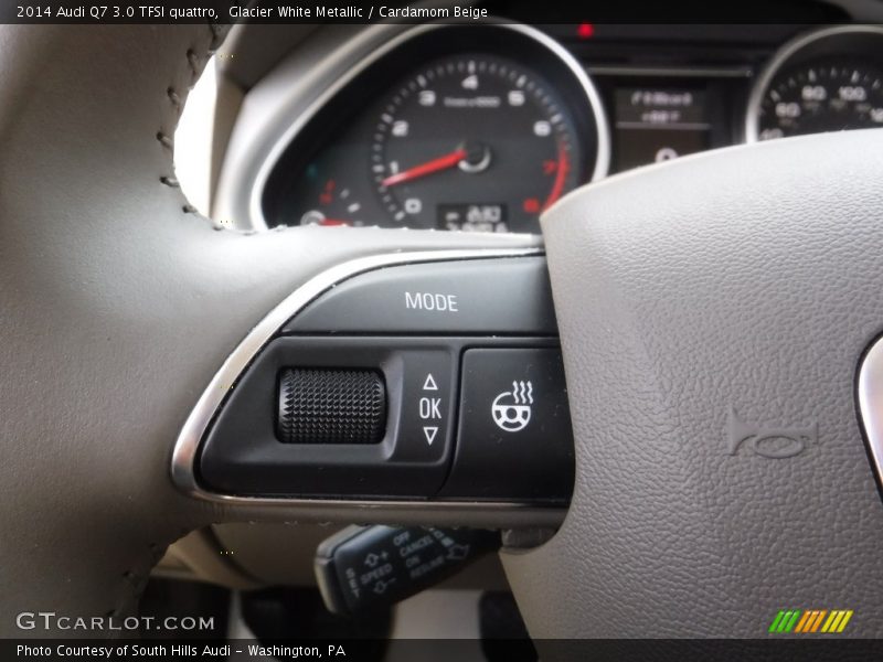 Glacier White Metallic / Cardamom Beige 2014 Audi Q7 3.0 TFSI quattro