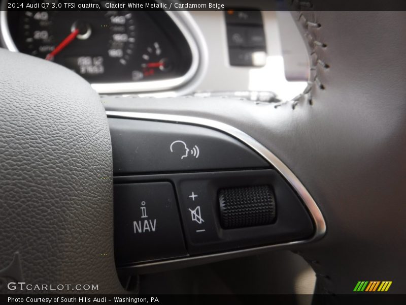Glacier White Metallic / Cardamom Beige 2014 Audi Q7 3.0 TFSI quattro