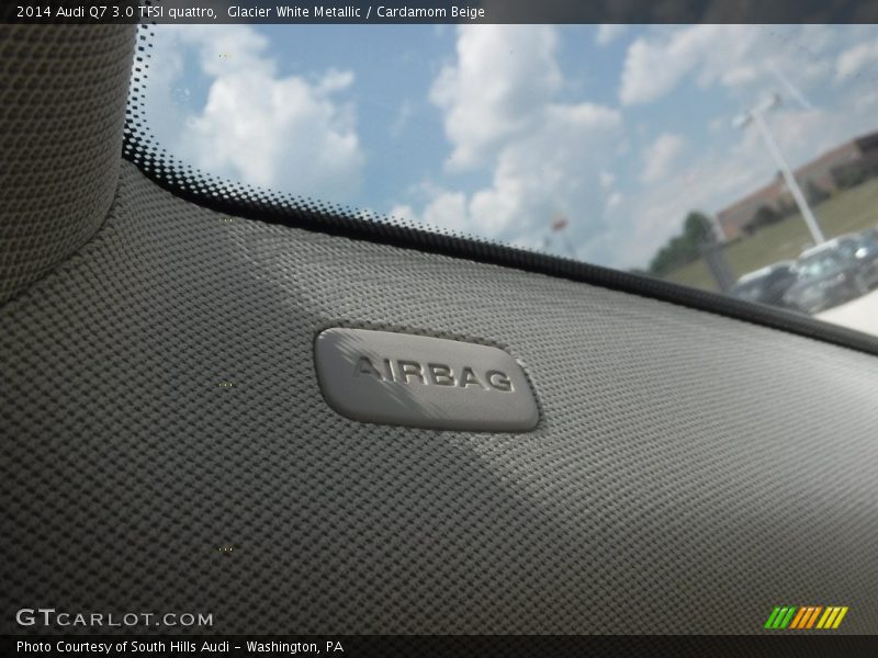 Glacier White Metallic / Cardamom Beige 2014 Audi Q7 3.0 TFSI quattro