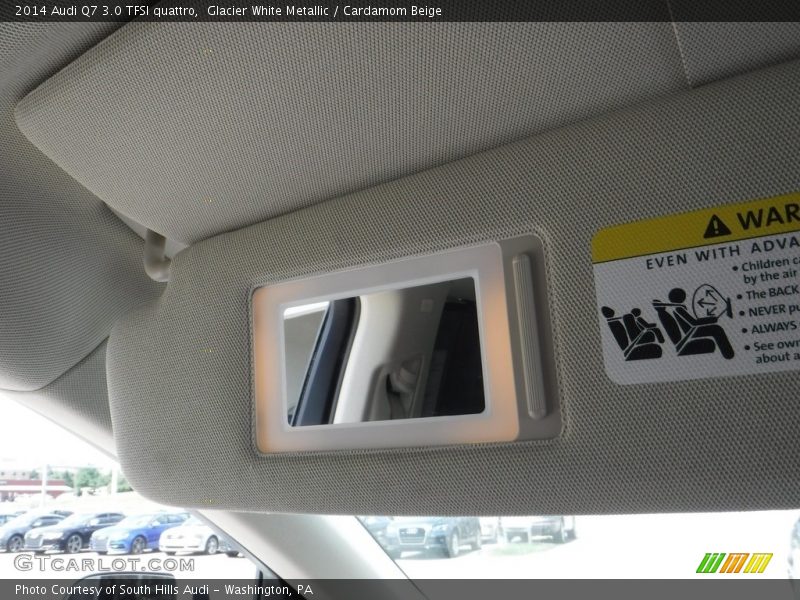 Glacier White Metallic / Cardamom Beige 2014 Audi Q7 3.0 TFSI quattro