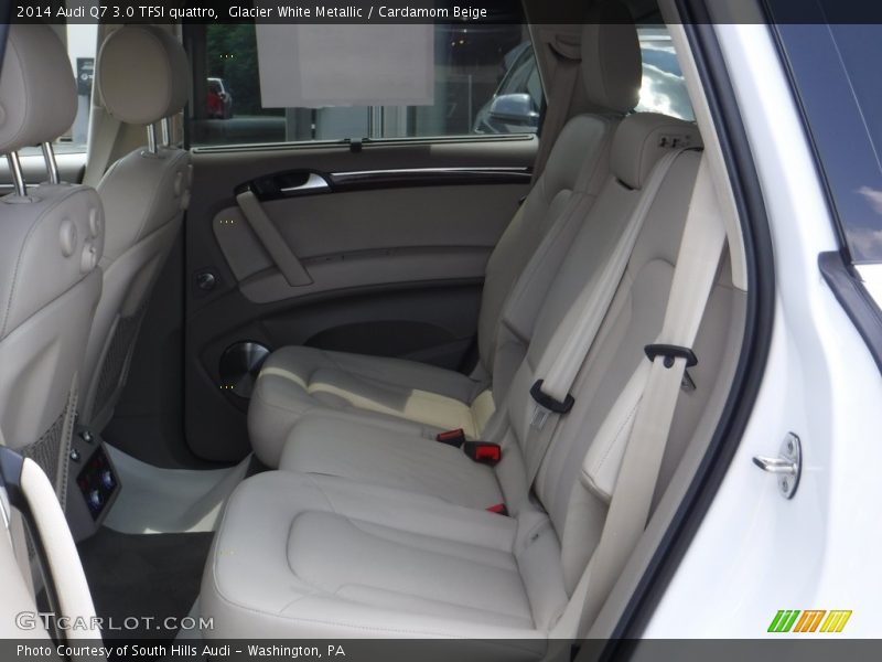 Glacier White Metallic / Cardamom Beige 2014 Audi Q7 3.0 TFSI quattro