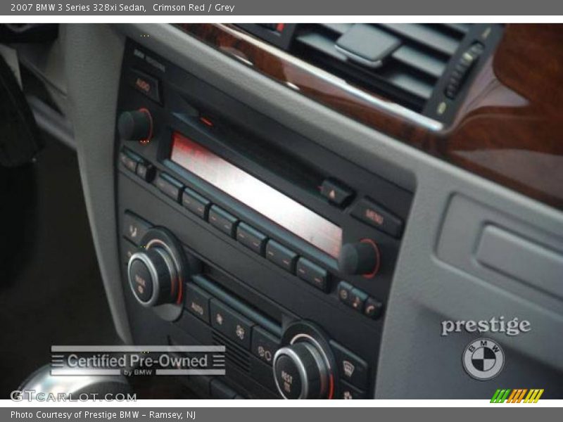 Crimson Red / Grey 2007 BMW 3 Series 328xi Sedan