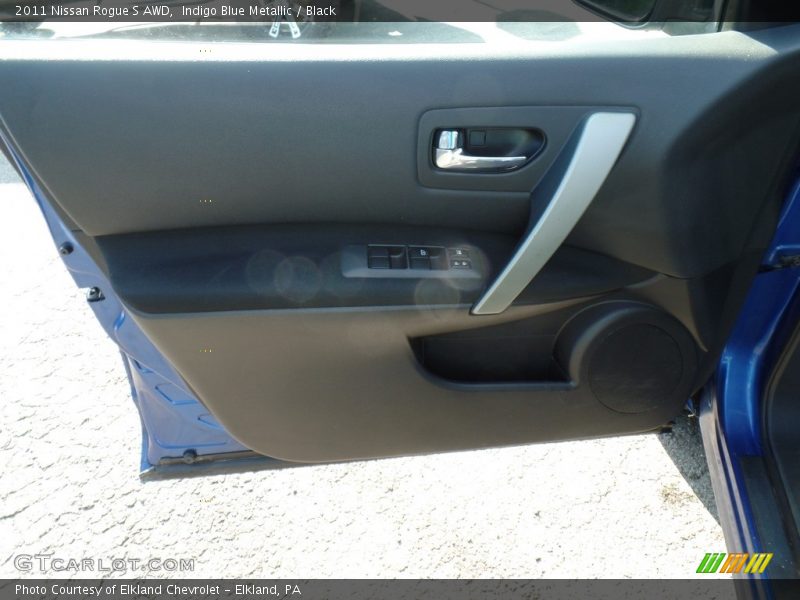 Indigo Blue Metallic / Black 2011 Nissan Rogue S AWD