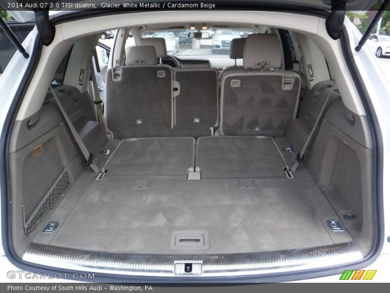 Glacier White Metallic / Cardamom Beige 2014 Audi Q7 3.0 TFSI quattro