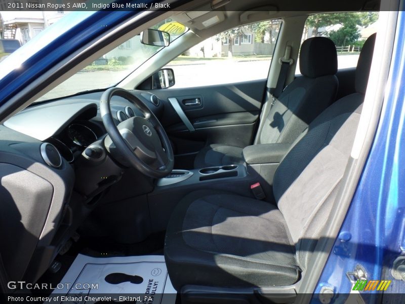 Indigo Blue Metallic / Black 2011 Nissan Rogue S AWD