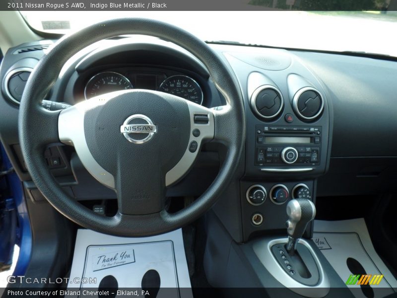 Indigo Blue Metallic / Black 2011 Nissan Rogue S AWD