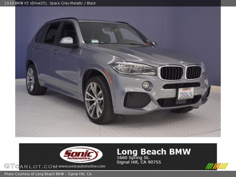 Space Grey Metallic / Black 2014 BMW X5 sDrive35i