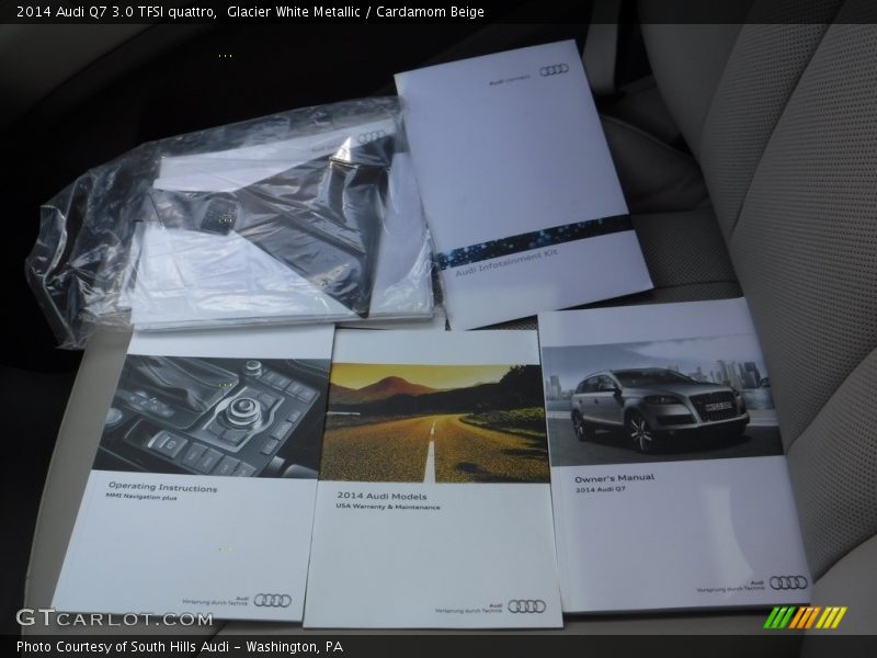 Glacier White Metallic / Cardamom Beige 2014 Audi Q7 3.0 TFSI quattro
