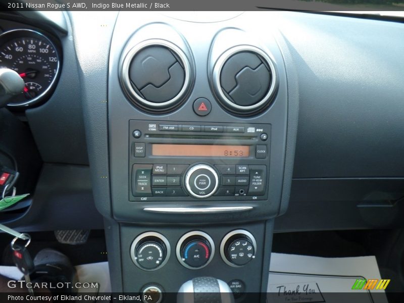 Indigo Blue Metallic / Black 2011 Nissan Rogue S AWD