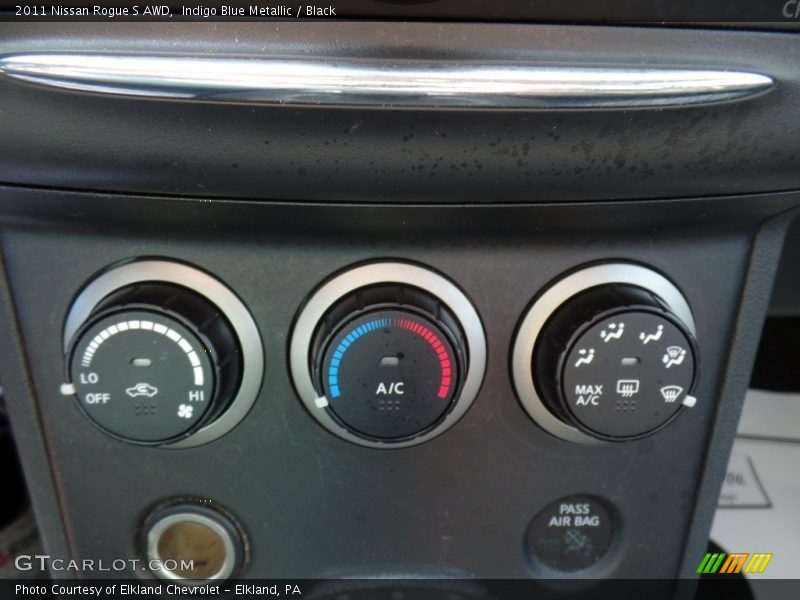 Indigo Blue Metallic / Black 2011 Nissan Rogue S AWD