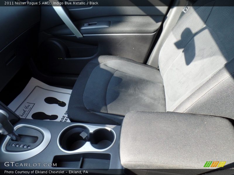 Indigo Blue Metallic / Black 2011 Nissan Rogue S AWD