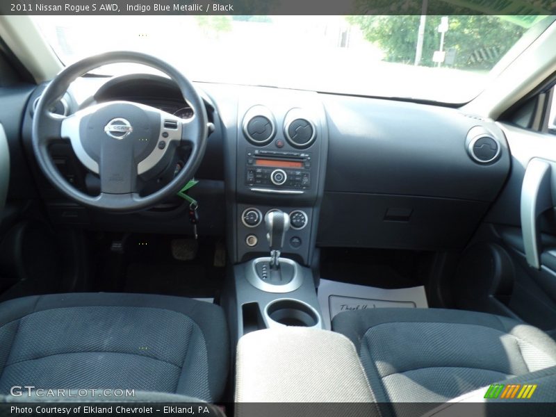 Indigo Blue Metallic / Black 2011 Nissan Rogue S AWD
