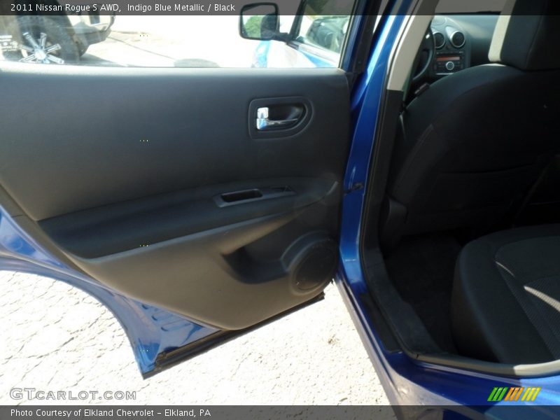 Indigo Blue Metallic / Black 2011 Nissan Rogue S AWD