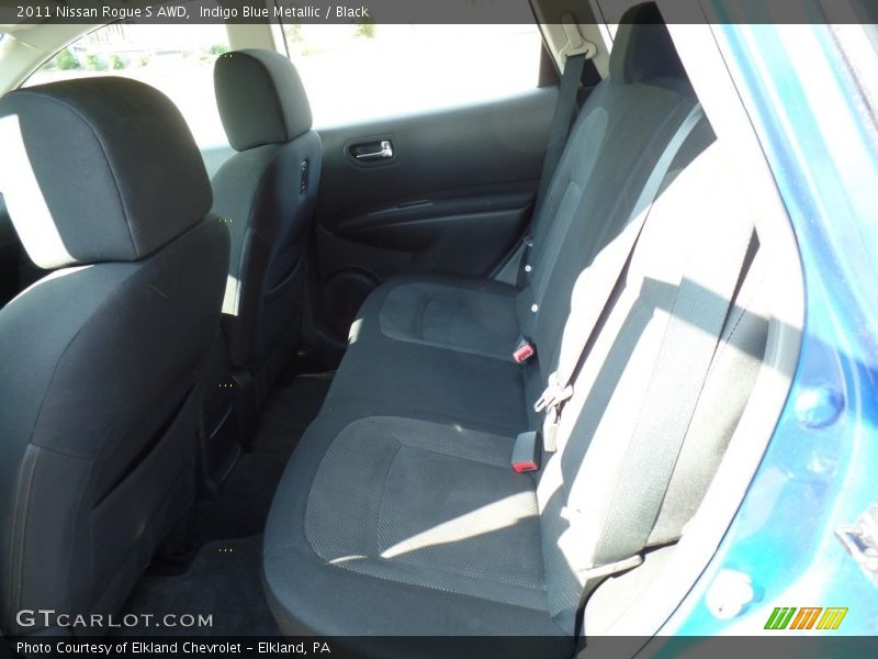 Indigo Blue Metallic / Black 2011 Nissan Rogue S AWD