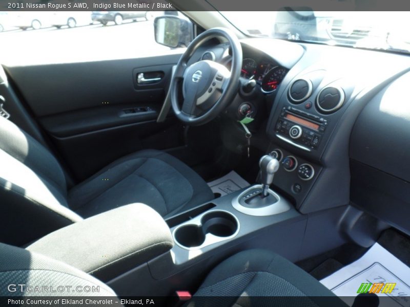 Indigo Blue Metallic / Black 2011 Nissan Rogue S AWD
