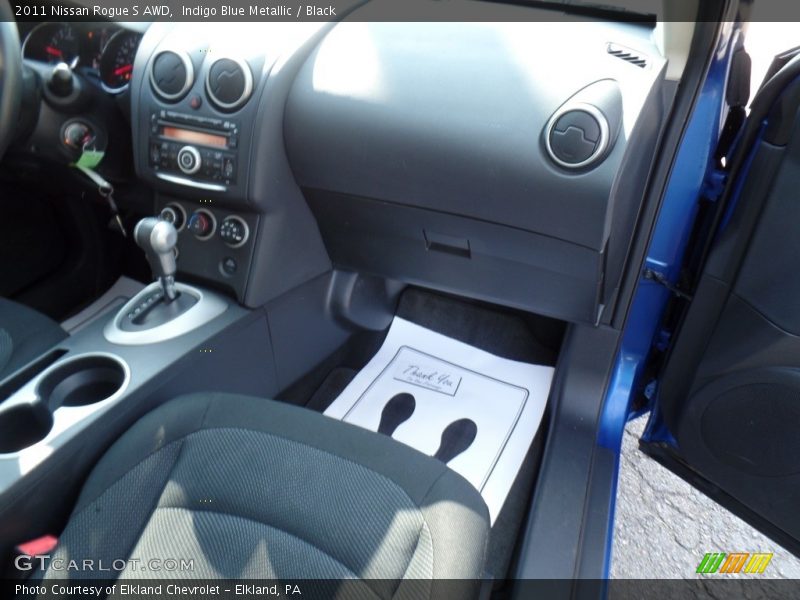 Indigo Blue Metallic / Black 2011 Nissan Rogue S AWD