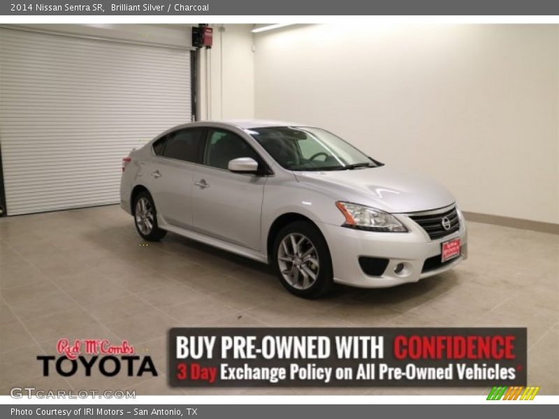 Brilliant Silver / Charcoal 2014 Nissan Sentra SR