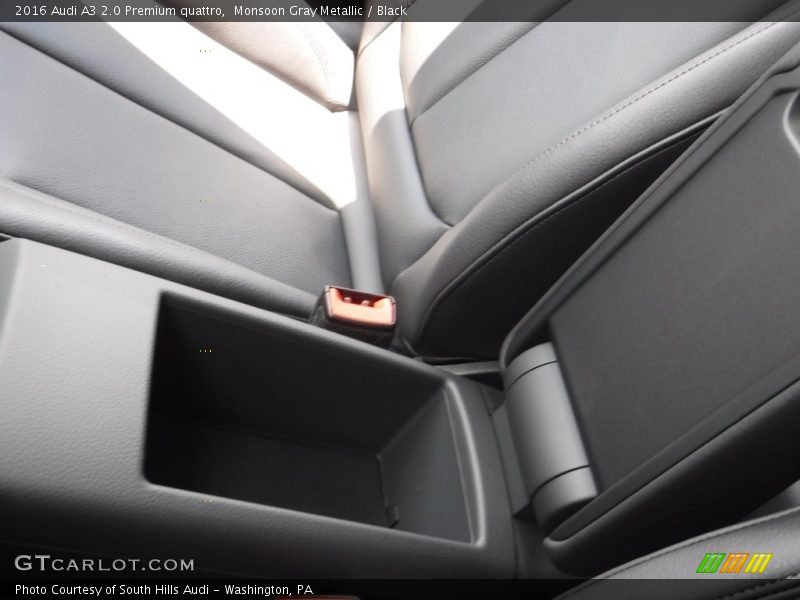 Monsoon Gray Metallic / Black 2016 Audi A3 2.0 Premium quattro