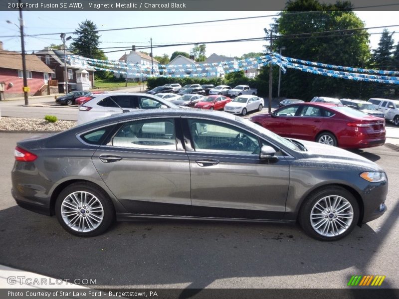 Magnetic Metallic / Charcoal Black 2016 Ford Fusion SE AWD