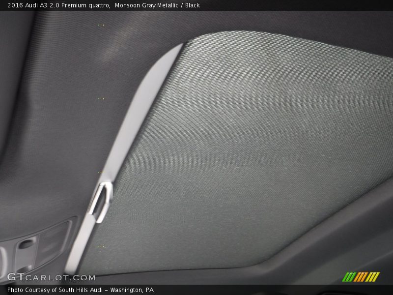 Monsoon Gray Metallic / Black 2016 Audi A3 2.0 Premium quattro