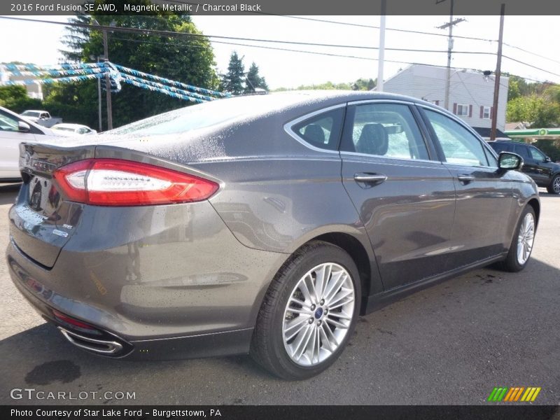 Magnetic Metallic / Charcoal Black 2016 Ford Fusion SE AWD