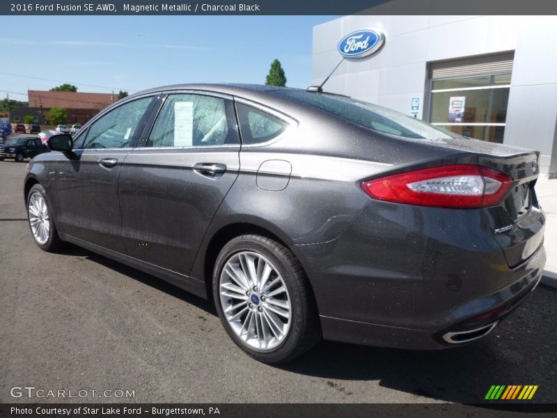 Magnetic Metallic / Charcoal Black 2016 Ford Fusion SE AWD