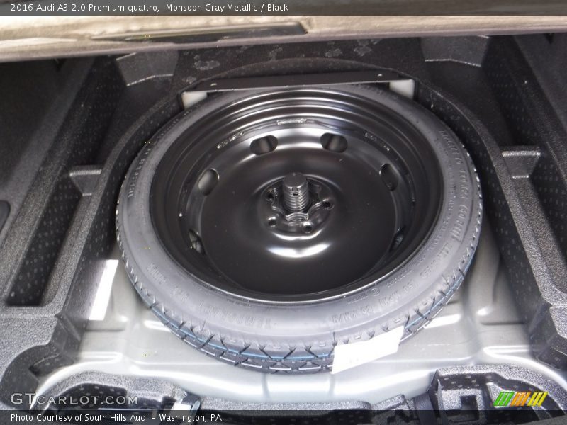 Monsoon Gray Metallic / Black 2016 Audi A3 2.0 Premium quattro