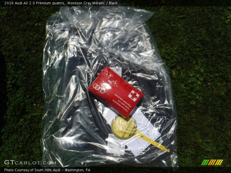 Monsoon Gray Metallic / Black 2016 Audi A3 2.0 Premium quattro