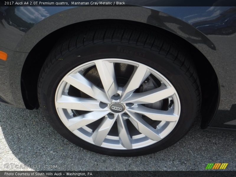 Manhattan Gray Metallic / Black 2017 Audi A4 2.0T Premium quattro