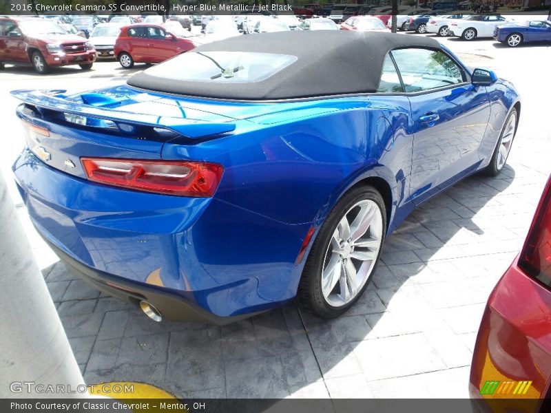 Hyper Blue Metallic / Jet Black 2016 Chevrolet Camaro SS Convertible
