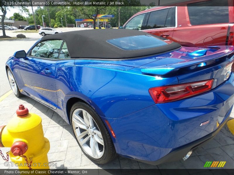 Hyper Blue Metallic / Jet Black 2016 Chevrolet Camaro SS Convertible