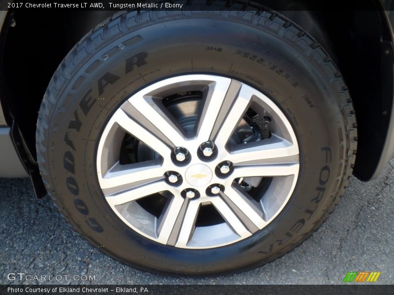 Tungsten Metallic / Ebony 2017 Chevrolet Traverse LT AWD