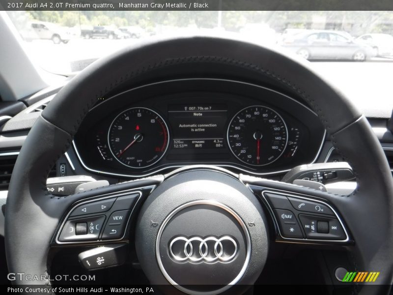Manhattan Gray Metallic / Black 2017 Audi A4 2.0T Premium quattro