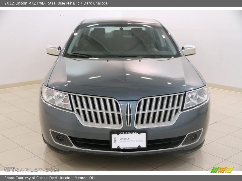 Steel Blue Metallic / Dark Charcoal 2012 Lincoln MKZ FWD