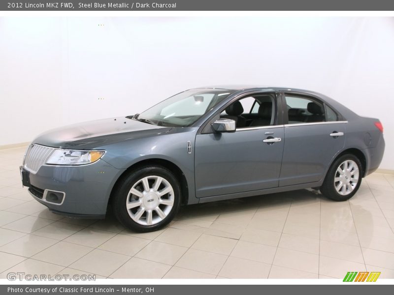 Steel Blue Metallic / Dark Charcoal 2012 Lincoln MKZ FWD
