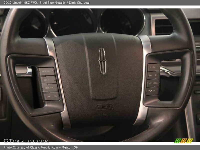 Steel Blue Metallic / Dark Charcoal 2012 Lincoln MKZ FWD