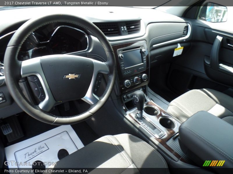 Tungsten Metallic / Ebony 2017 Chevrolet Traverse LT AWD