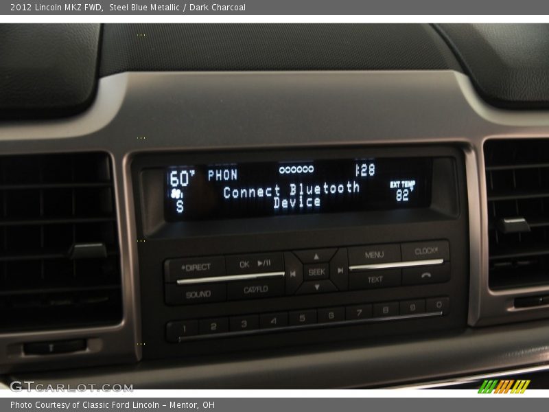 Steel Blue Metallic / Dark Charcoal 2012 Lincoln MKZ FWD