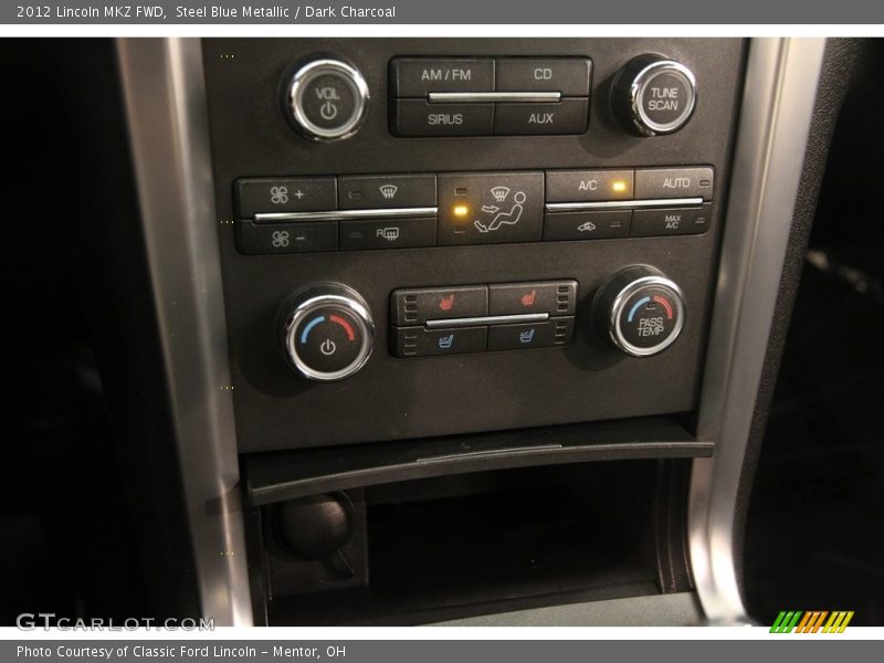 Steel Blue Metallic / Dark Charcoal 2012 Lincoln MKZ FWD