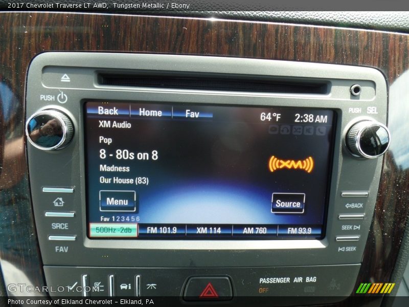 Tungsten Metallic / Ebony 2017 Chevrolet Traverse LT AWD