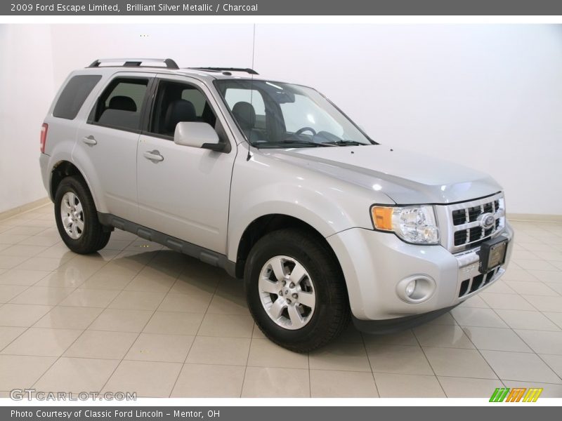 Brilliant Silver Metallic / Charcoal 2009 Ford Escape Limited