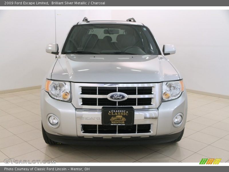 Brilliant Silver Metallic / Charcoal 2009 Ford Escape Limited