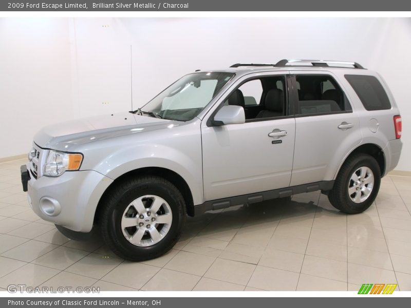 Brilliant Silver Metallic / Charcoal 2009 Ford Escape Limited